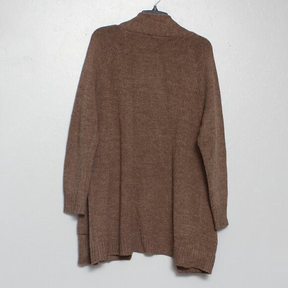 J. Jill brown wool blend open hang cardigan - Picture 2 of 5